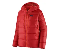Wattierte Fitz Roy Kapuzenjacke - Rot