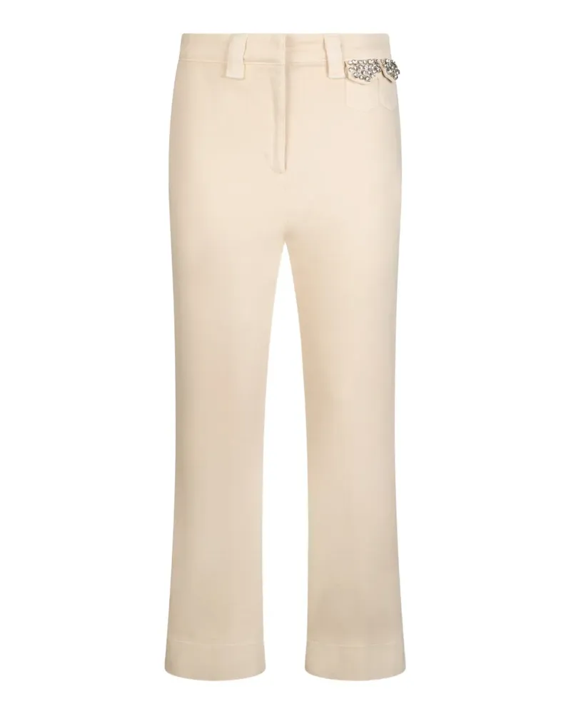 Liu Jo mid-rise cropped trousers - Nude Nude