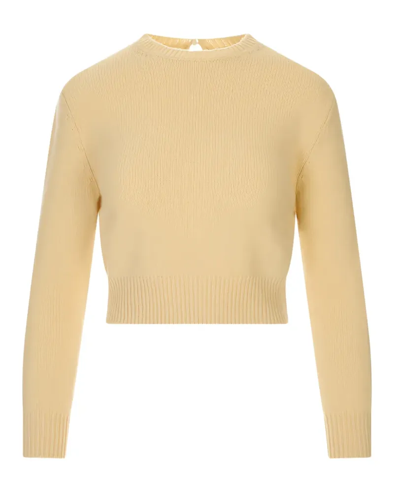 Jil Sander cropped sweater - Nude Nude