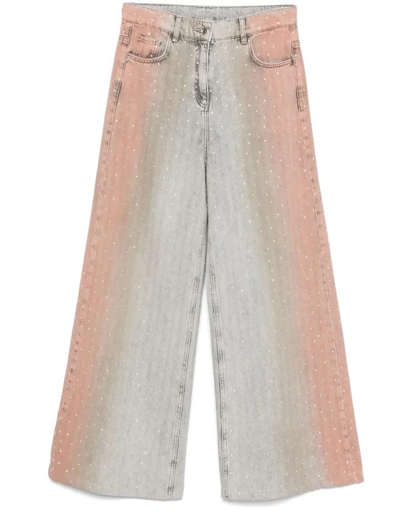 Patrizia Pepe Strassverzierte Jeans - Grau Grau