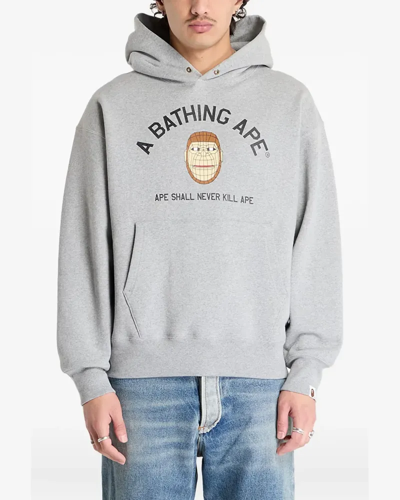 BAPE Polygon Ape Head Hoodie - Grau Grau