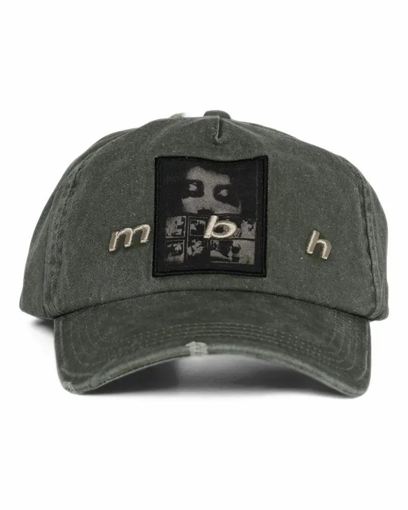 MISBHV M B H 1995 Baseballkappe mit Logo-Patch im Distressed-Look - Grün Grün