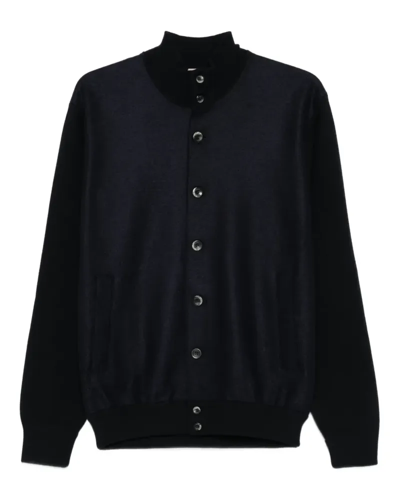 Herno Cardigan mit Stehkragen - Blau Blau