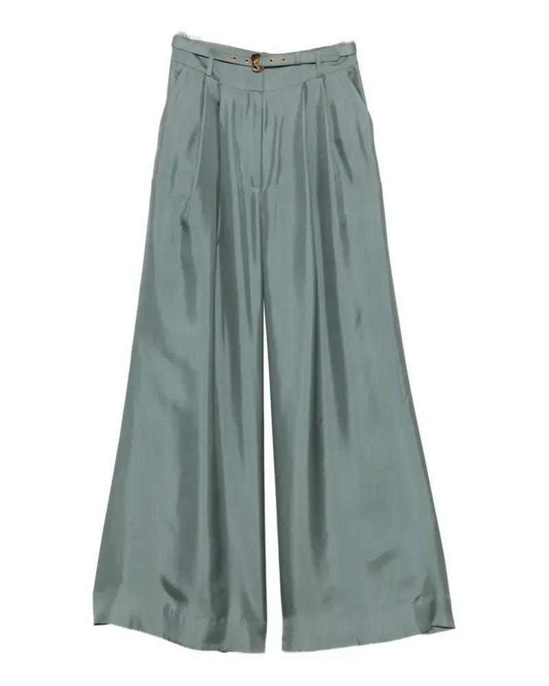 Zimmermann belted palazzo pants - Blau Blau