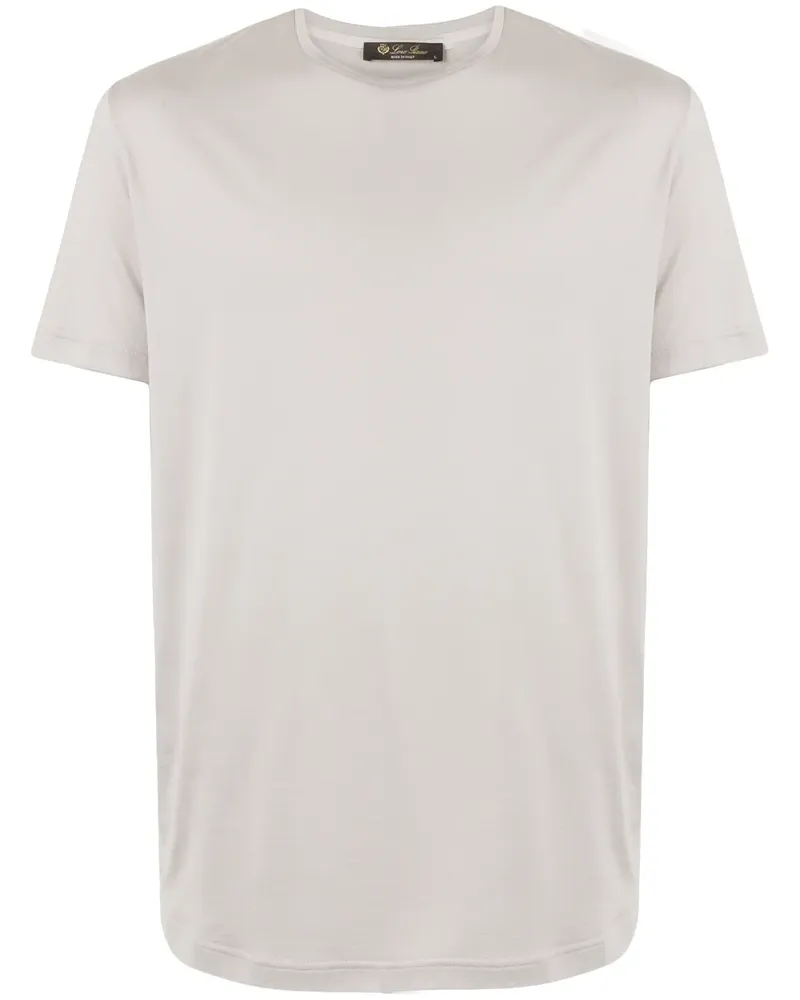 Loro Piana T-Shirt mit Rundhalsausschnitt - Weiß Weiß