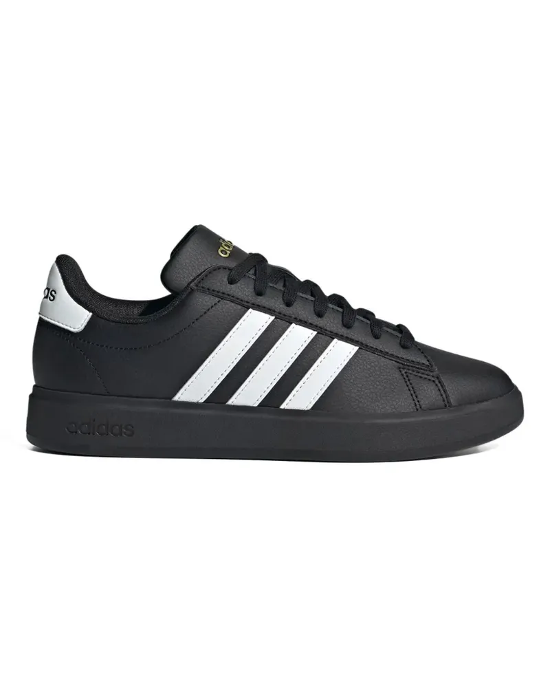 adidas Gestreifte Grand Court 2.0 Sneakers - Schwarz Schwarz
