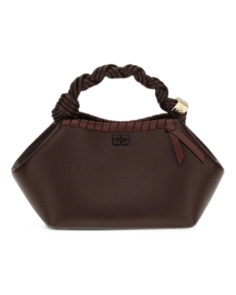 Ganni Tote Bag mit Logo-Applikation - Braun Braun