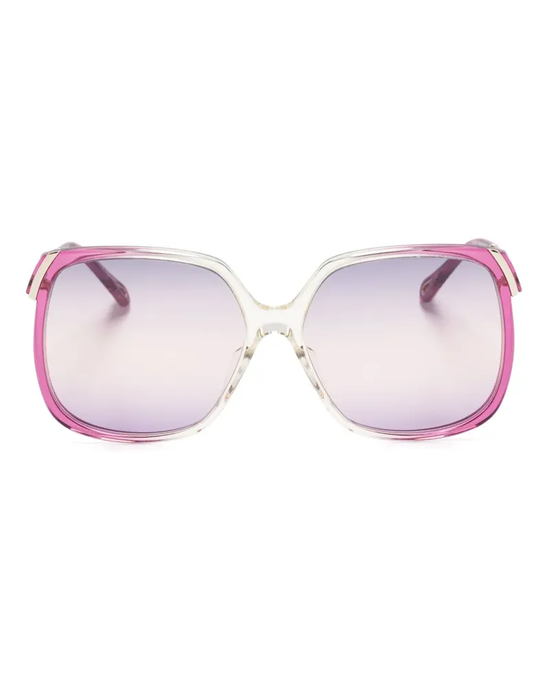 Chloé Sonnenbrille mit eckigem Gestell - Rosa Rosa