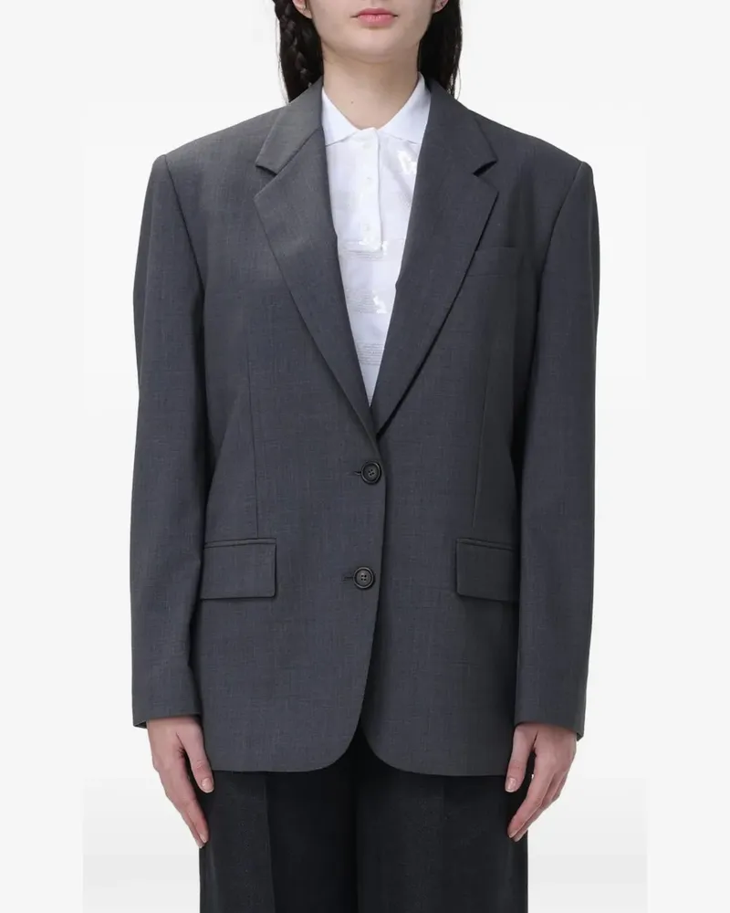Brunello Cucinelli single-breasted wool blazer - Grau Grau