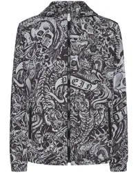 Philipp Plein Tattoo Windbreaker Schwarz