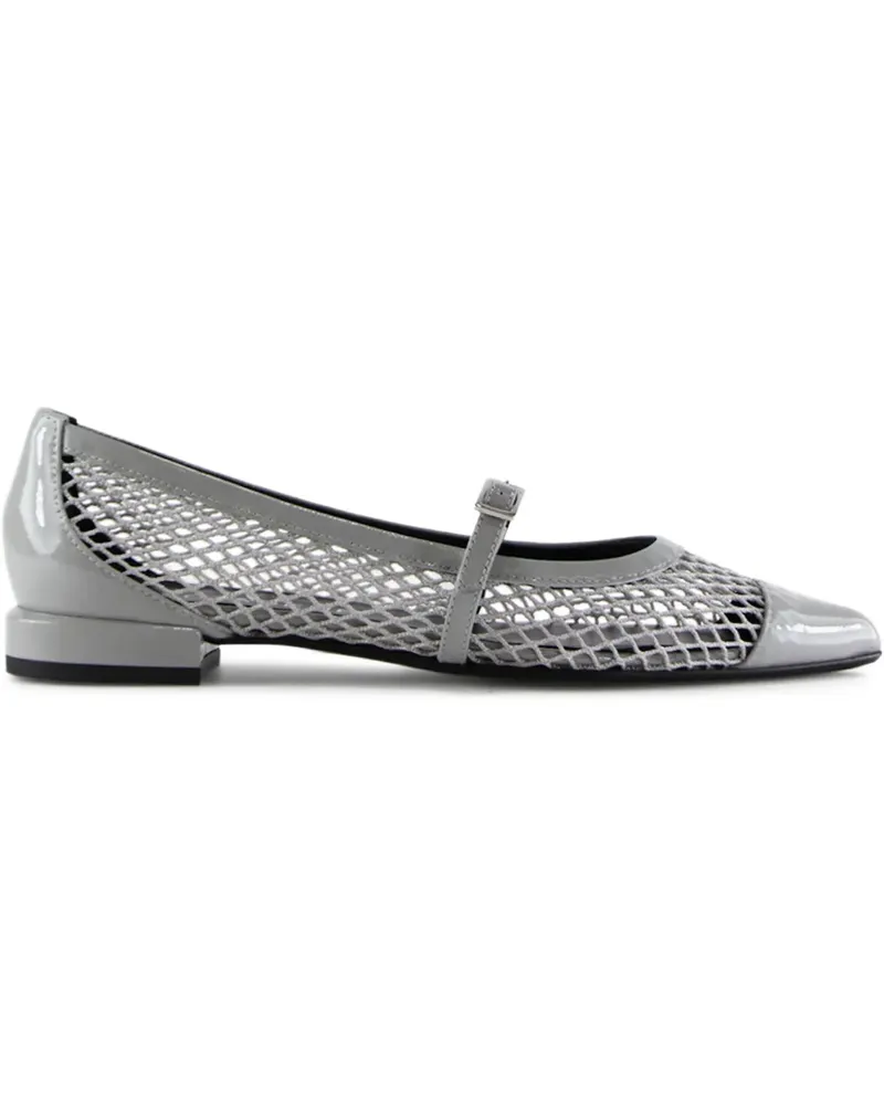NOTABENE Pasqualina Ballerinas mit Mesh-Detail - Grau Grau