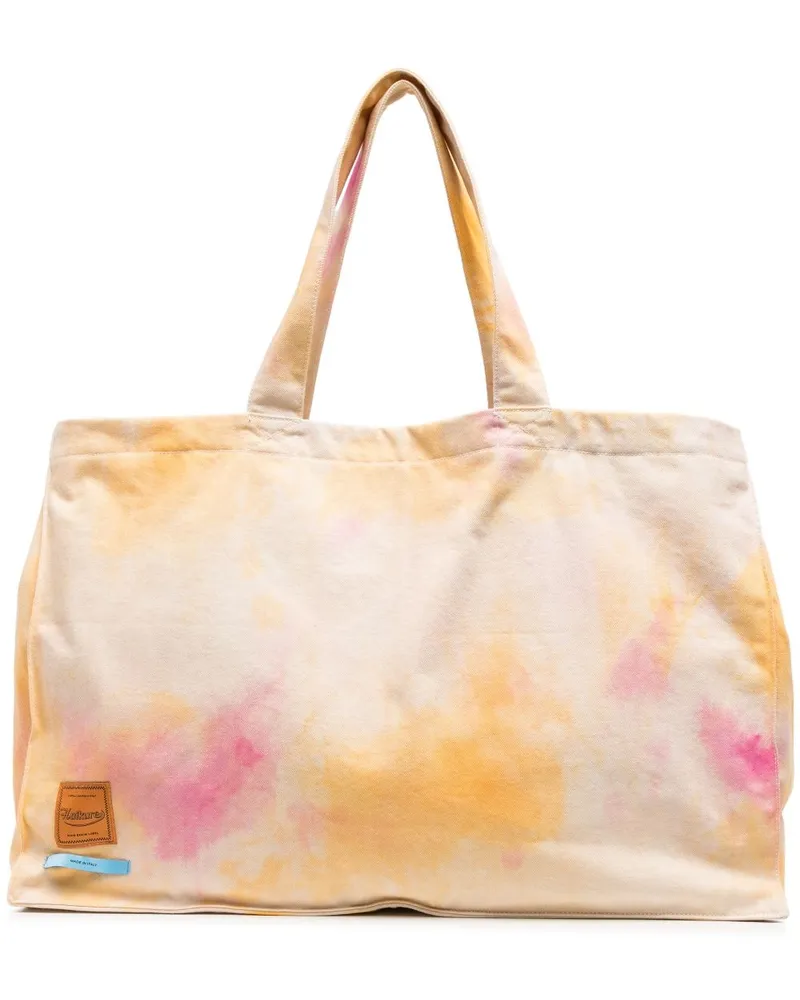 Haikure Shopper Mit Farbklecks Print Orange