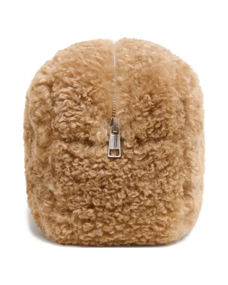 APPARIS Jumbo Noor bouclette clutch bag - Nude Nude