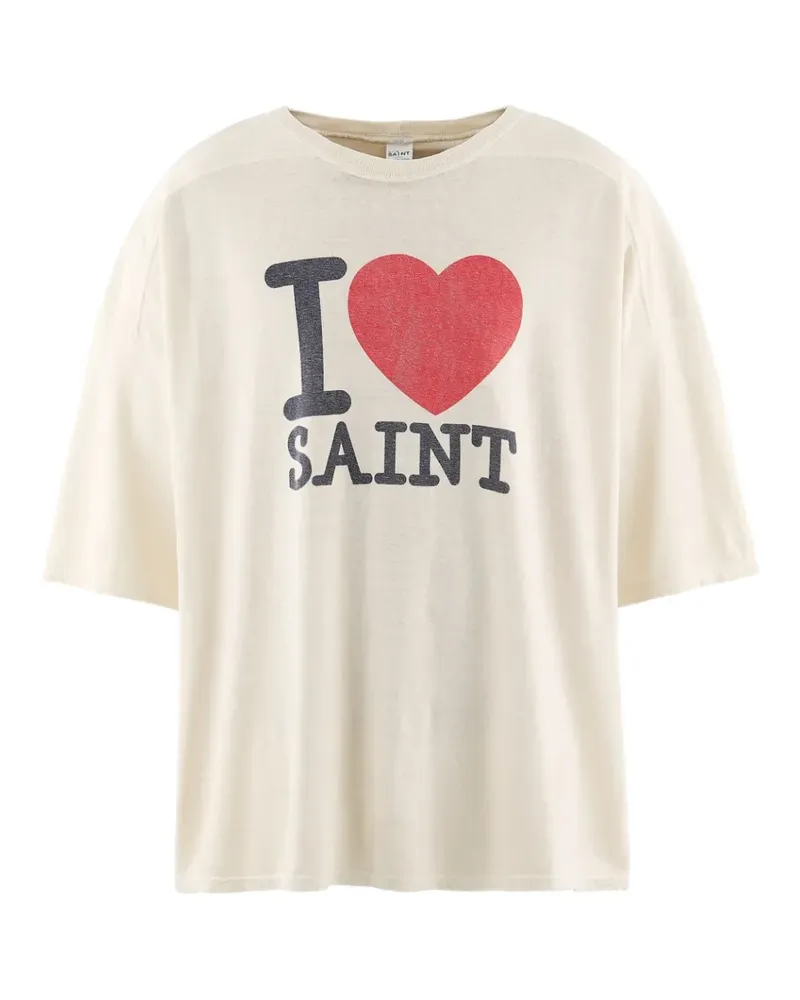 SAINT MXXXXXX logo-print T-shirt - Weiß Weiß