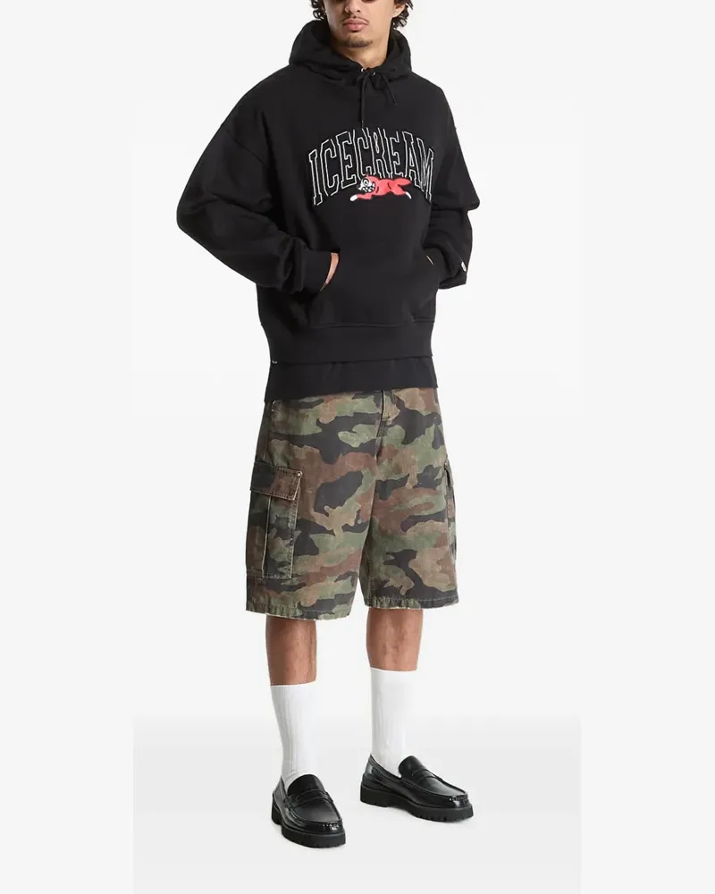 Billionaire Boys Club Hoodie mit College-Applikation - Schwarz Schwarz