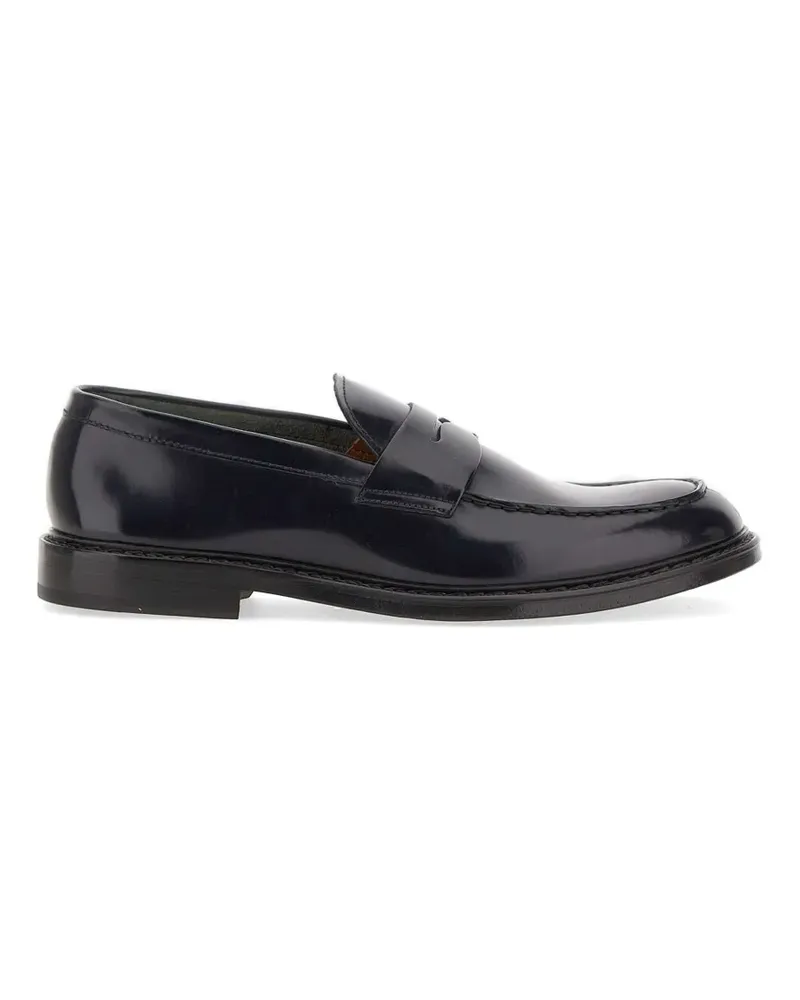 Doucal´s apron-stitching leather loafers - Blau Blau