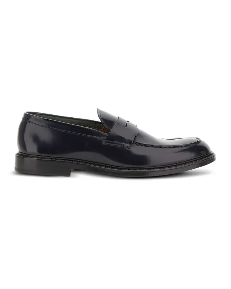 Doucal´s apron-stitching leather loafers - Blau Blau