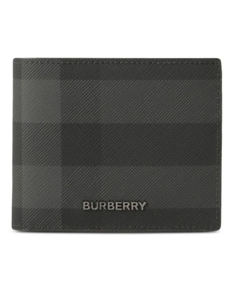 Burberry Kariertes Portemonnaie - Schwarz Schwarz