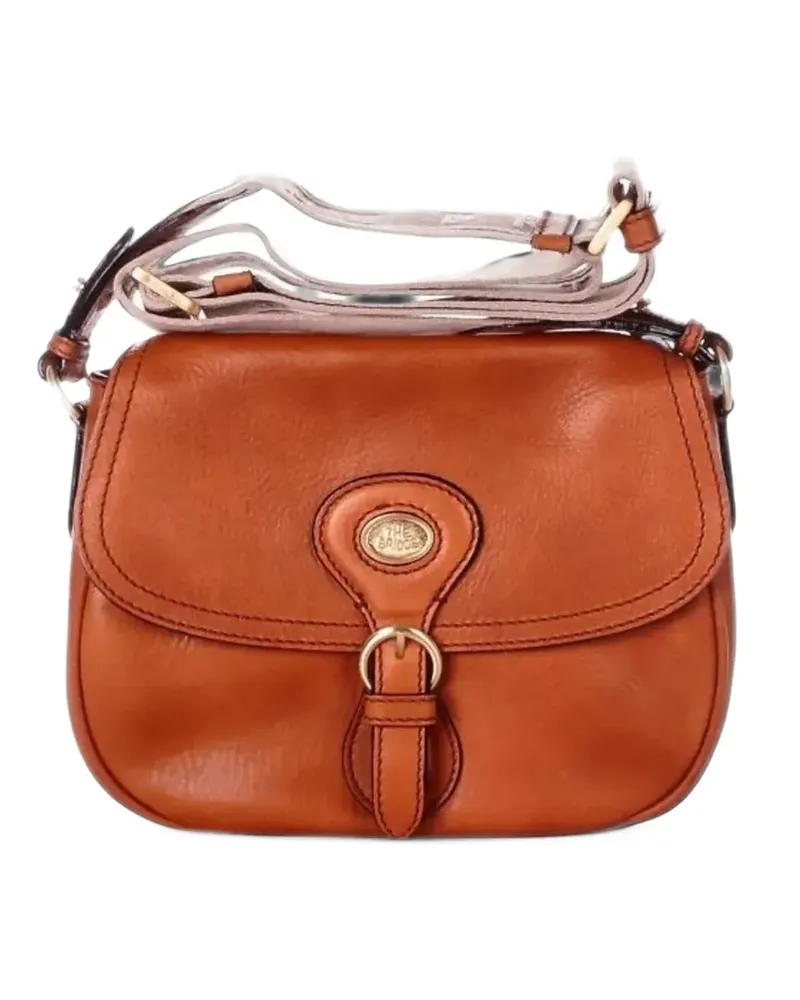 The Bridge buckle-fastening leather cross body bag - Braun Braun