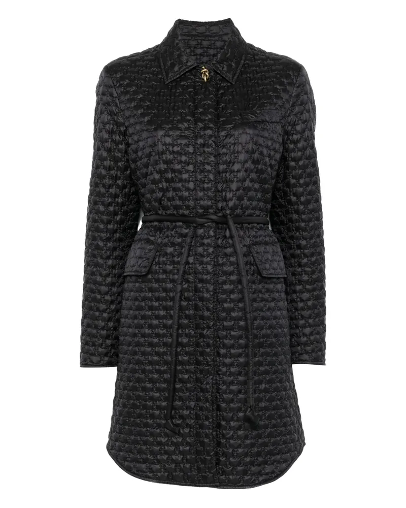 Moncler Gesteppter Raissac Mantel - Schwarz Schwarz