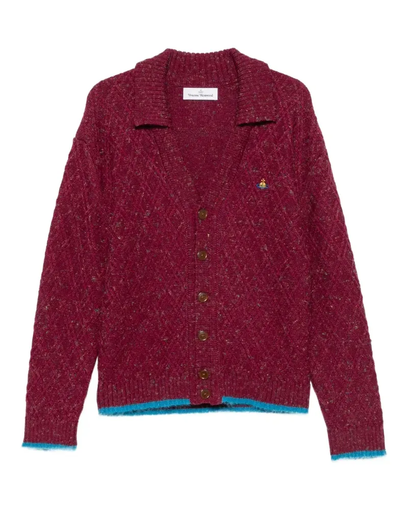 Vivienne Westwood Romy Cardigan mit Rautensteppung - Rot Rot