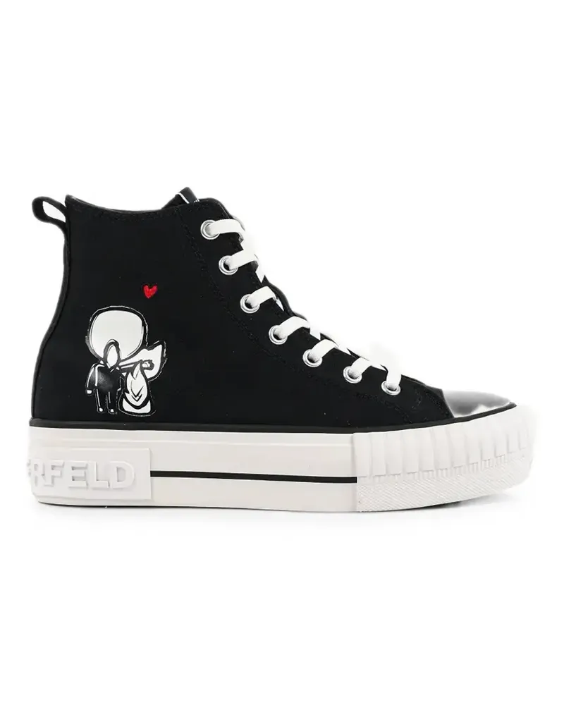 Karl Lagerfeld Kampus Max high-top sneakers - Schwarz Schwarz