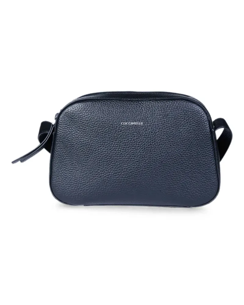 Coccinelle Fern pebbled-leather shoulder bag - Schwarz Schwarz