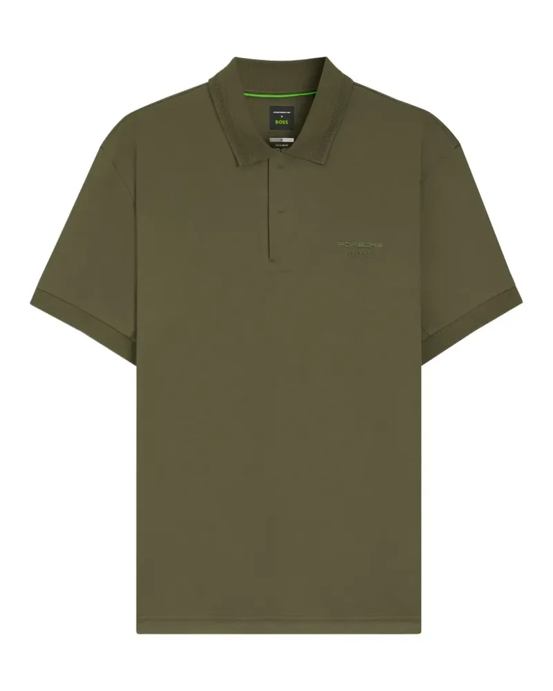 HUGO BOSS Poloshirt mit Logo-Print - Grün Grün