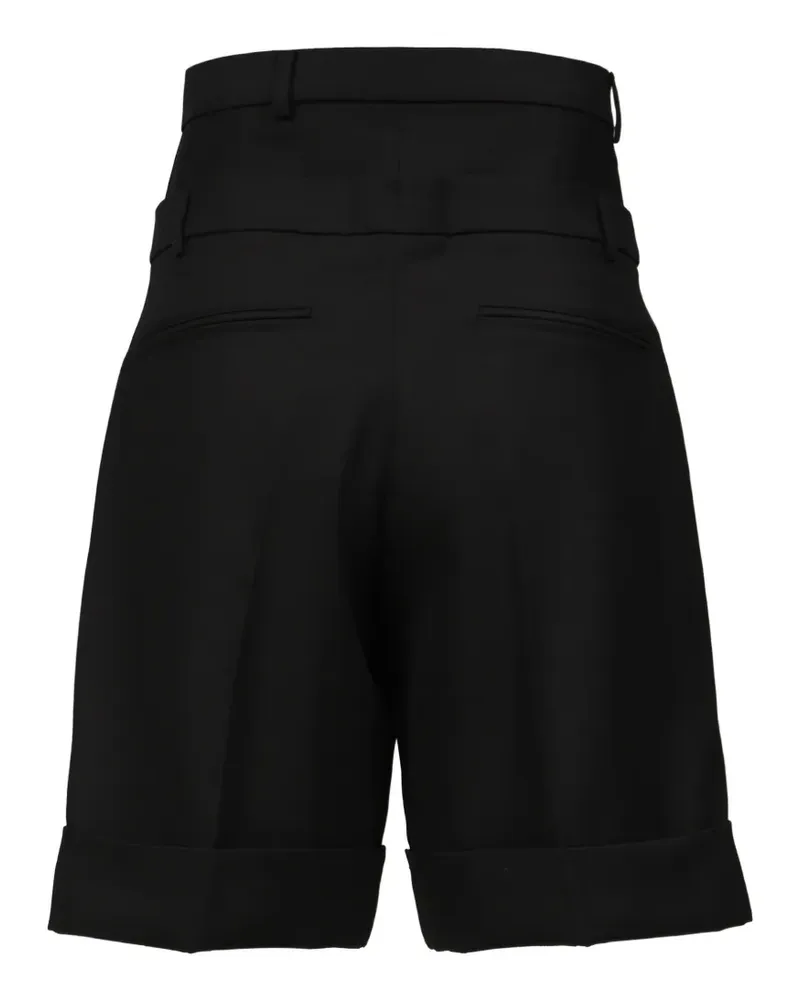 Egonlab Shorts mit doppeltem Bund - Schwarz Schwarz
