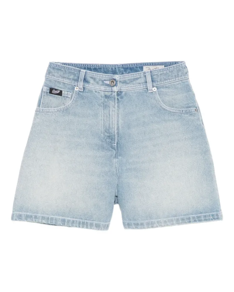 PENCE Luna acid-wash denim shorts - Blau Blau