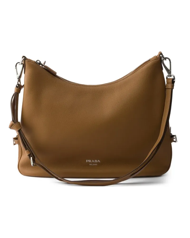 Prada Große Schultertasche - Braun Braun