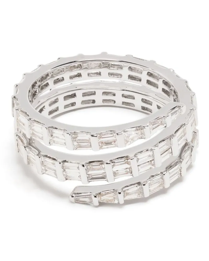 ANITA KO 18kt Weißgoldring mit Diamanten - Silber Silber