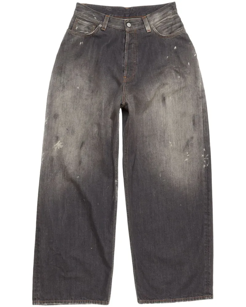 Acne Studios Super Baggy-Jeans - Schwarz Schwarz