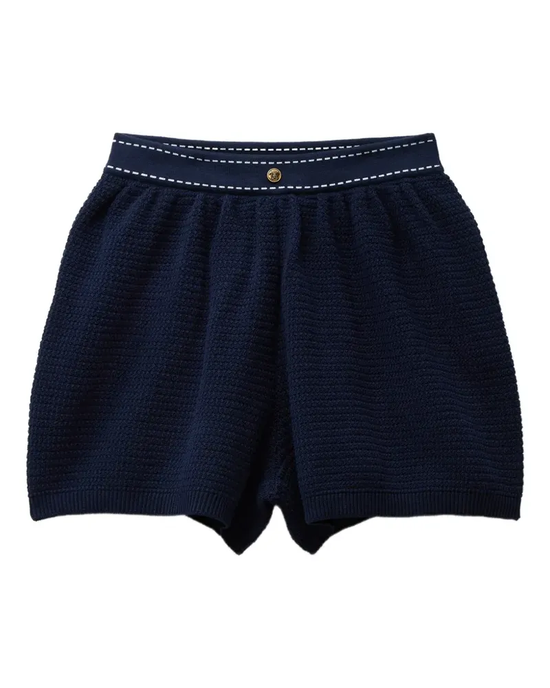 Versace Gestrickte Shorts - Blau Blau