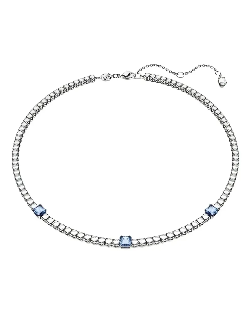 Swarovski Matrix Tennis Halskette - Silber Silber