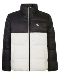 Calvin Klein Gefütterte Jacke mit Logo-Patch Schwarz