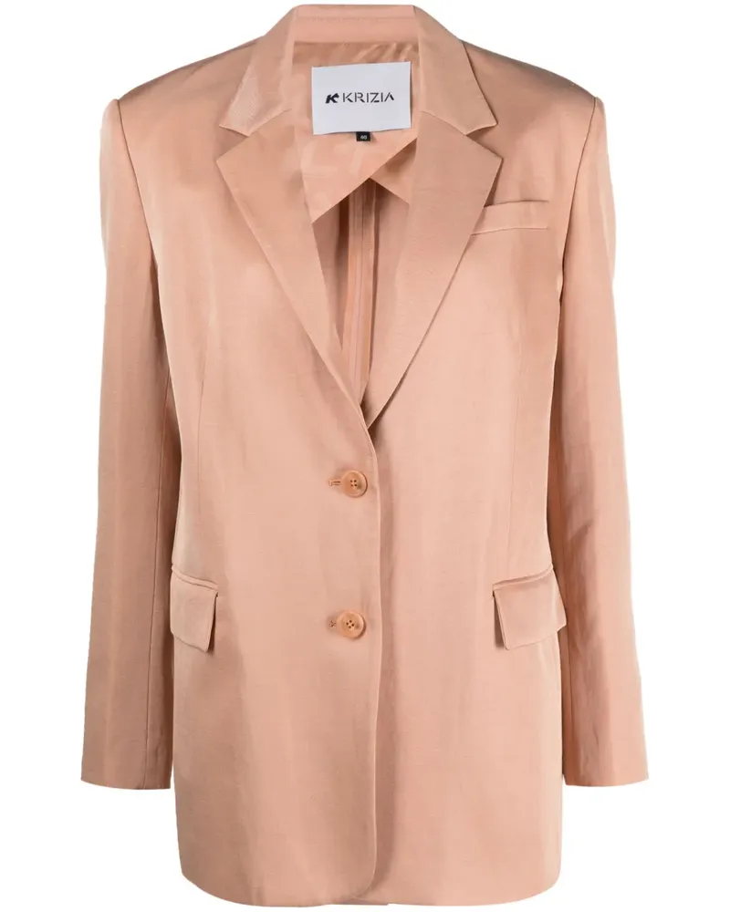 KRIZIA Einreihiger Blazer - Nude Nude