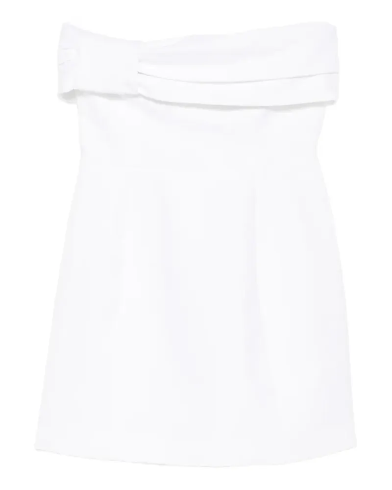 Aniye By folded strapless mini dress - Weiß Weiß