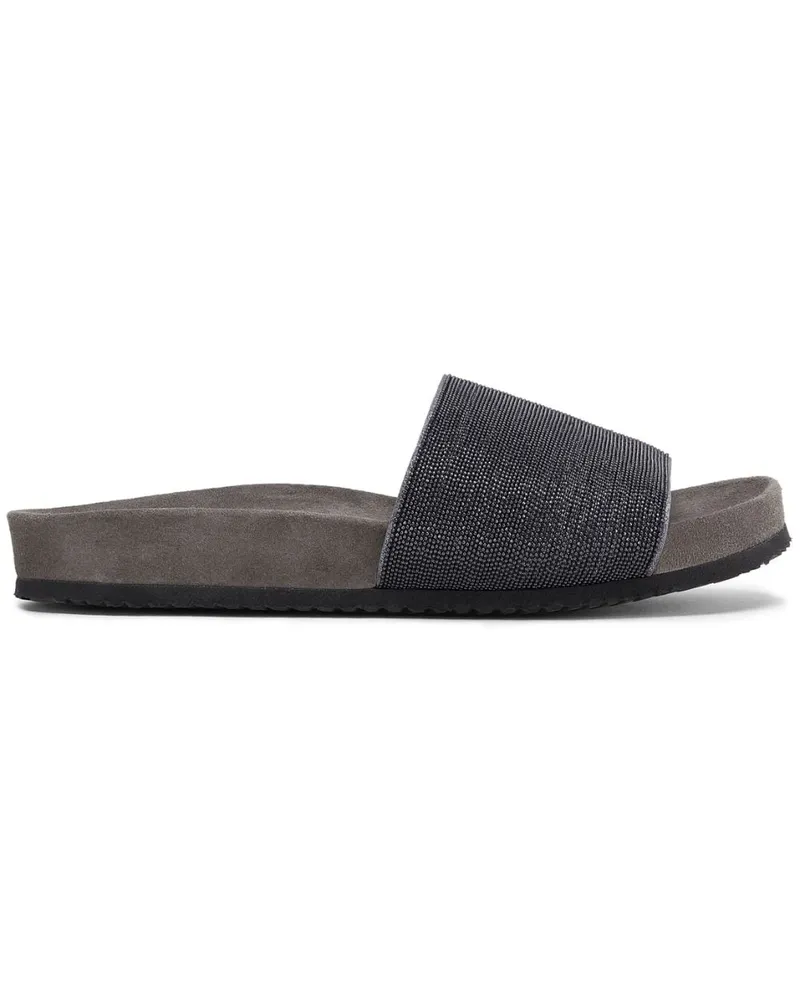 Brunello Cucinelli Monili Pantoletten - Silber Silber