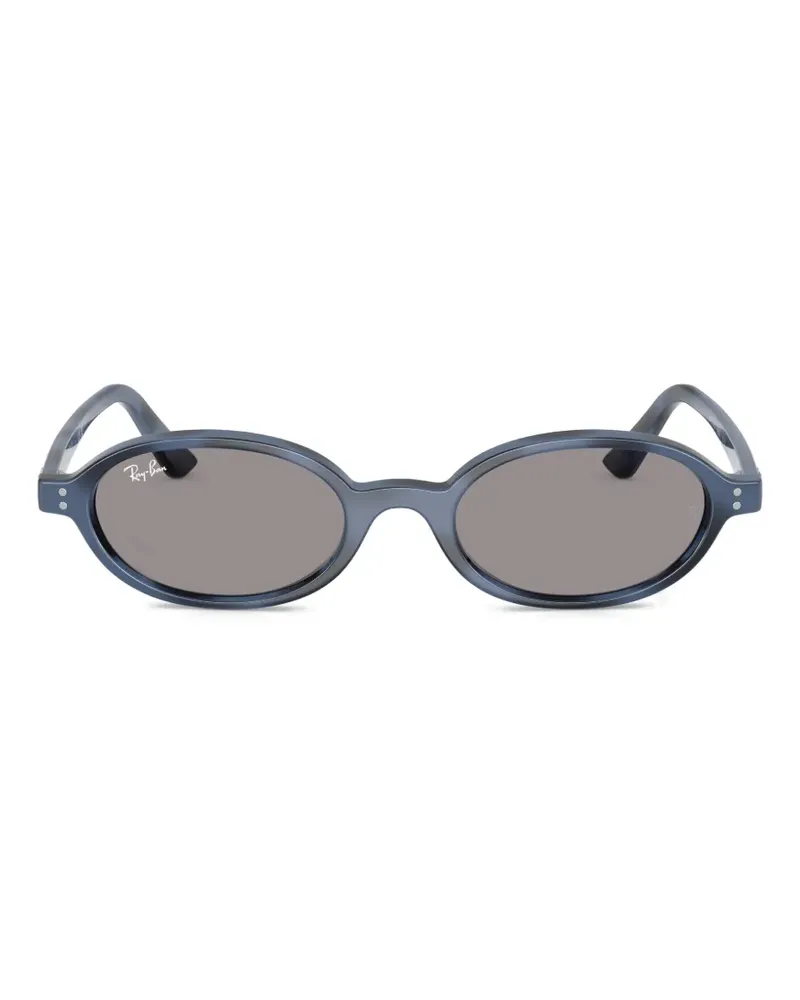 Ray Ban Khal Sonnenbrille mit ovalem Gestell - Blau Blau