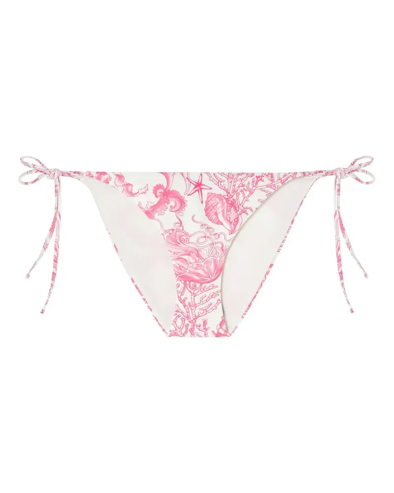 Versace Bikinihöschen mit Schleifenverschluss - Weiß Weiß