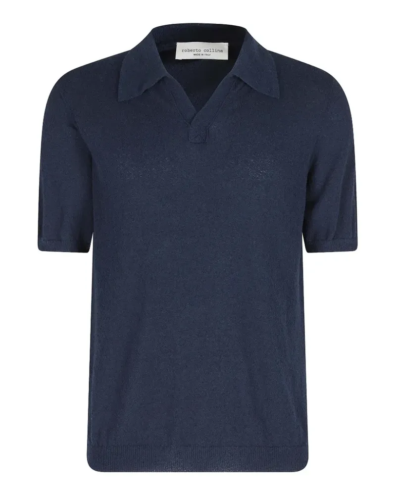 Roberto Collina spread-collar T-shirt - Blau Blau