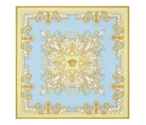 Spring Barocco Seidenschal mit Print - Blau