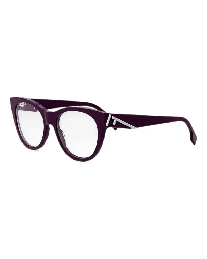 Fendi Brille mit Logo - Violett Violett