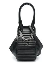 Diesel Handtasche mit Logo Schwarz