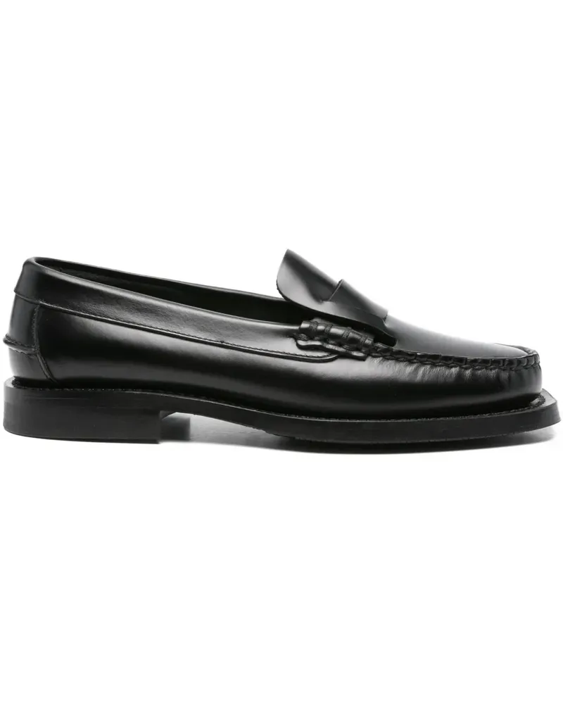 HEREU Penny-Loafer aus Leder - Schwarz Schwarz