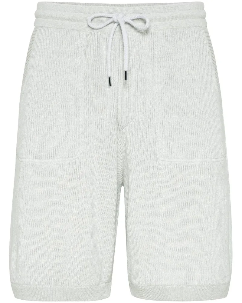 Brunello Cucinelli Gestrickte Bermudas - Grau Grau