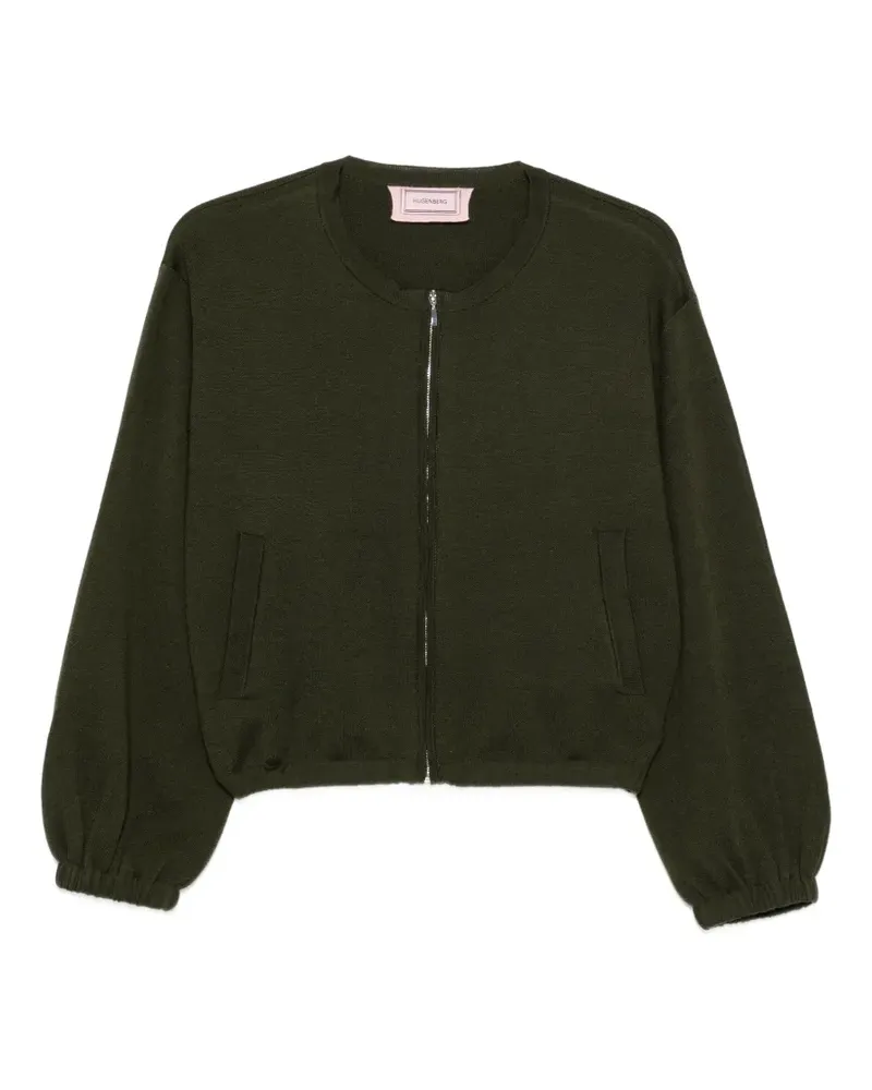 Hugenberg Cardigan mit Reißverschluss - Grün Grün