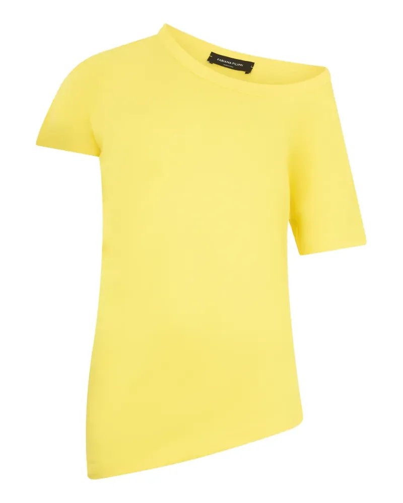 Fabiana Filippi asymmetrical t-shirt - Gelb Gelb