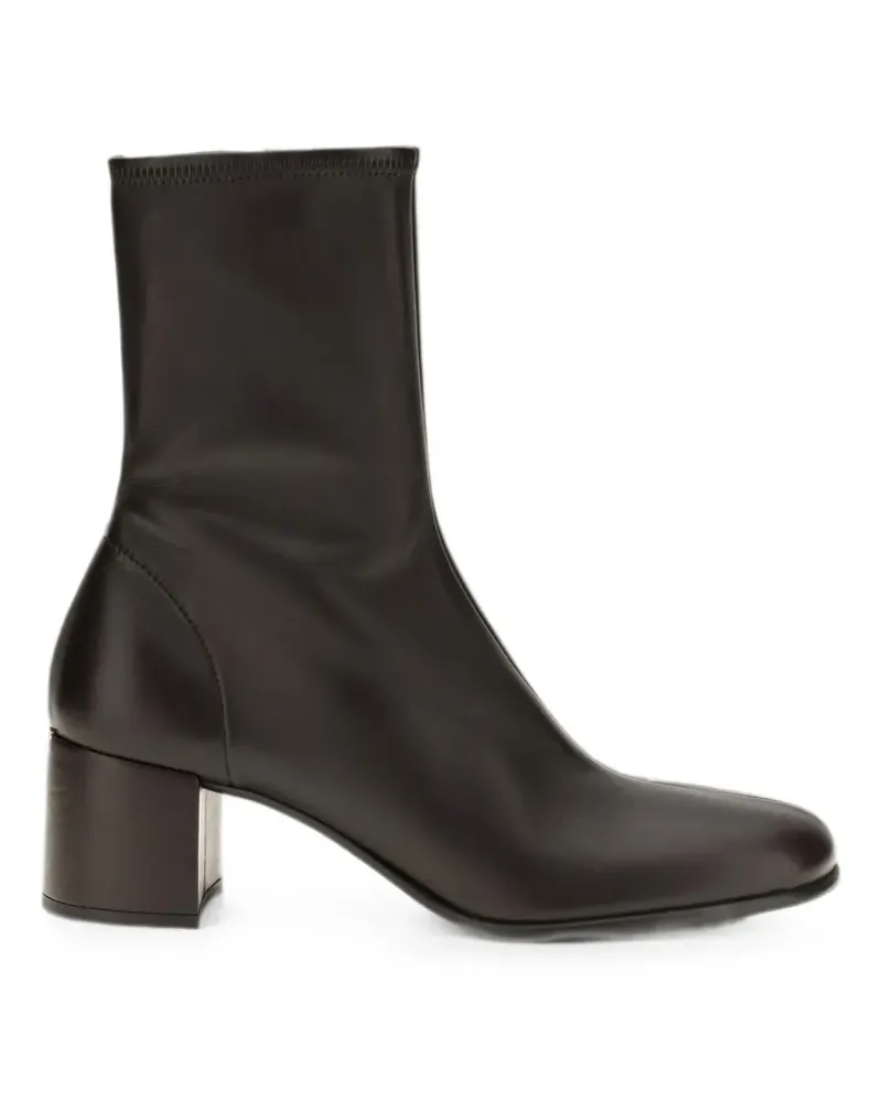 Prada stretch nappa leather booties - Schwarz Schwarz